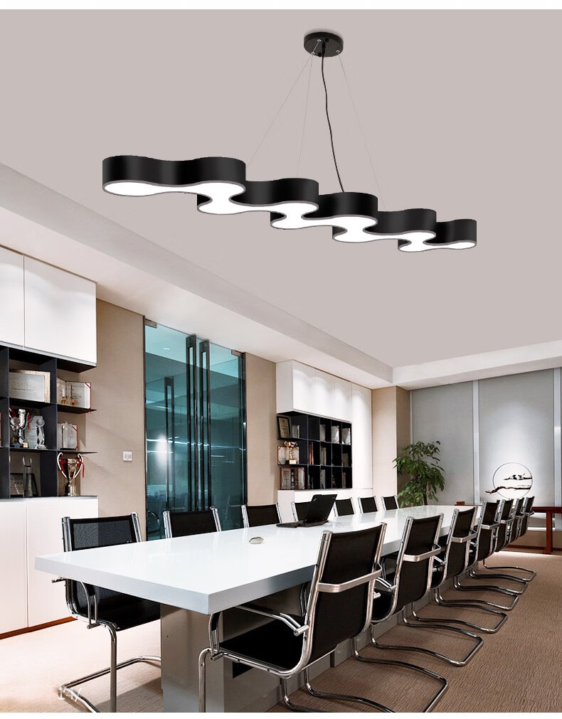 鲨驰led前台灯创意会议室吊灯工业风办公室灯艺术造型灯定做定制灯具