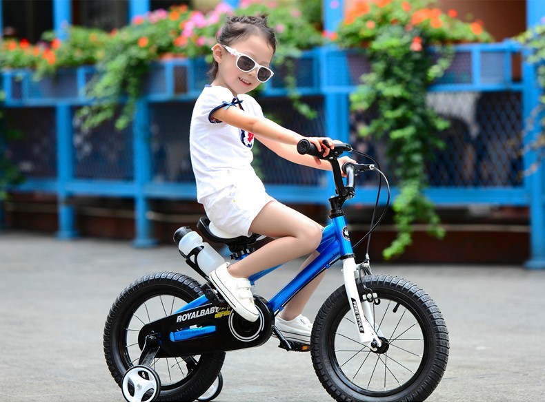 优贝royalbaby儿童自行车310岁儿童自行车男孩女孩单车脚踏车粉色表演