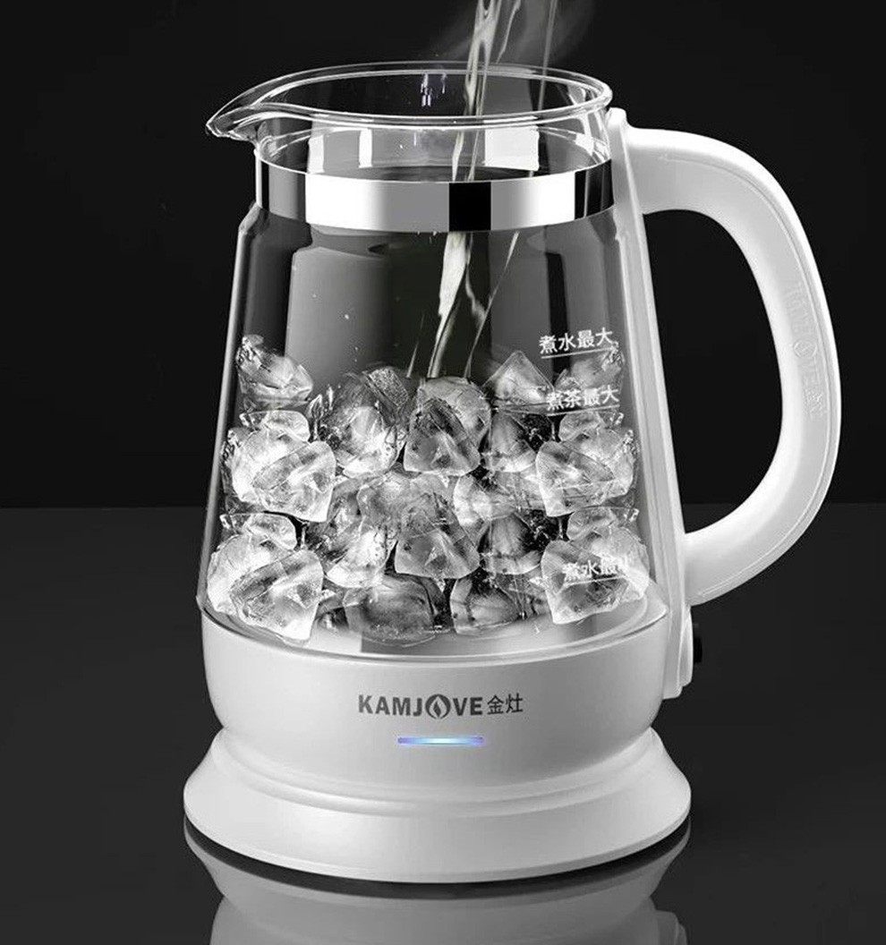 汉泊科金灶煮茶器 全自动喷淋式蒸茶器泡茶壶 家用多功能玻璃煮茶壶