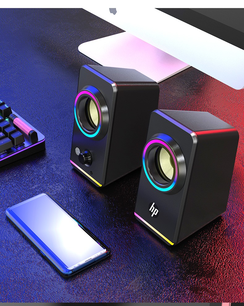 惠普hp电脑音响台式机笔记本家用有线低音炮桌面音箱外放扬声器喇叭