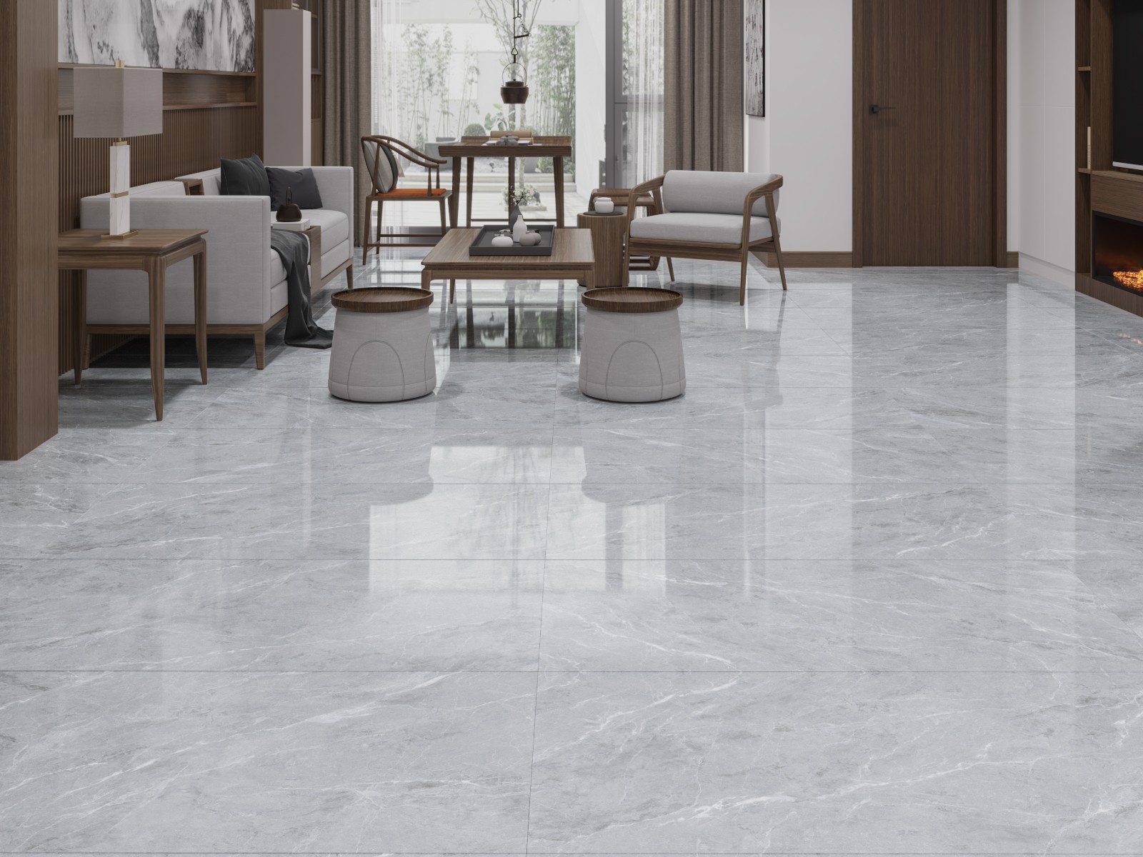 瓷砖600x1200客厅新款防滑地板砖全瓷背景墙砖地砖 y12d6092 600*1200