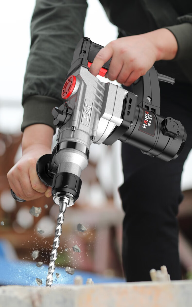 汉斯(hansch) 四刃十字电锤钻头 圆柄方柄过墙穿墙混凝土冲击电垂锤头