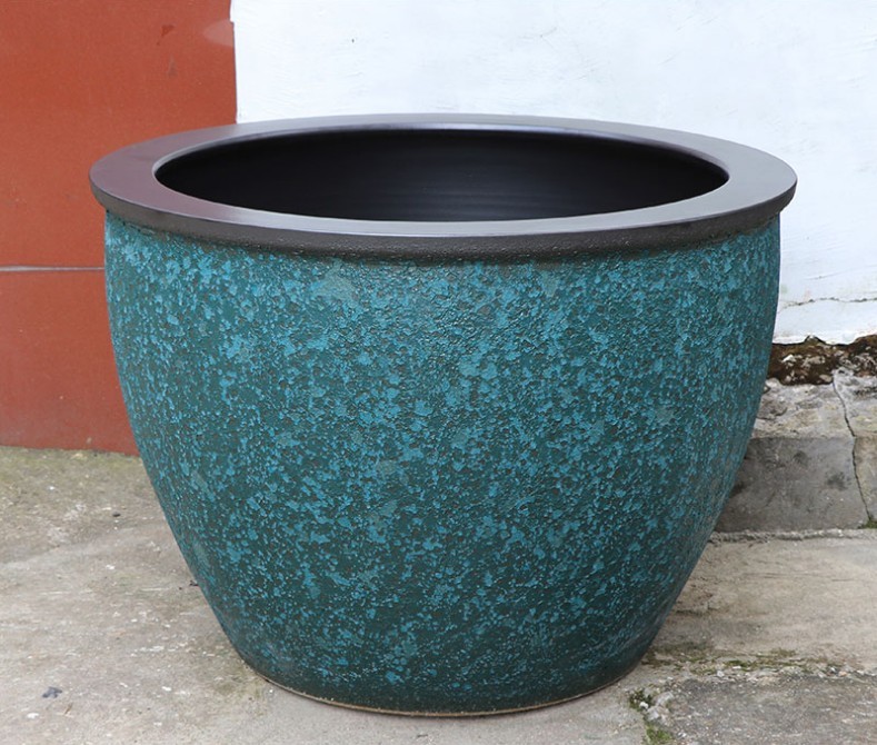 页山夆景德镇陶瓷鱼缸瓷缸大水缸特大号老式庭院大缸养荷花盆缸睡莲盆