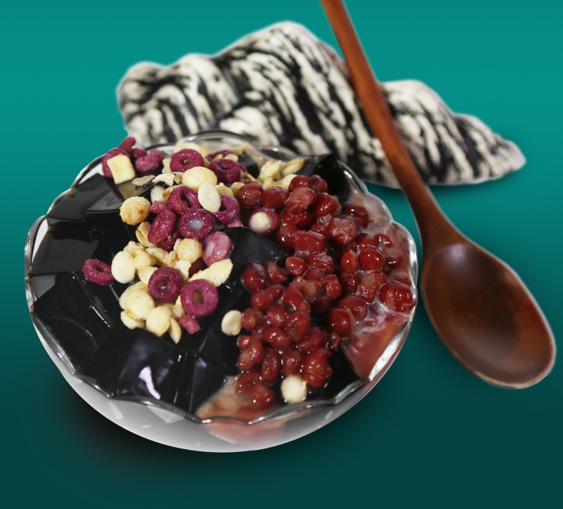 宇峰 即食烧仙草冻227g 广西特产 烧仙草奶茶果冻布丁自带配料 夏季凉