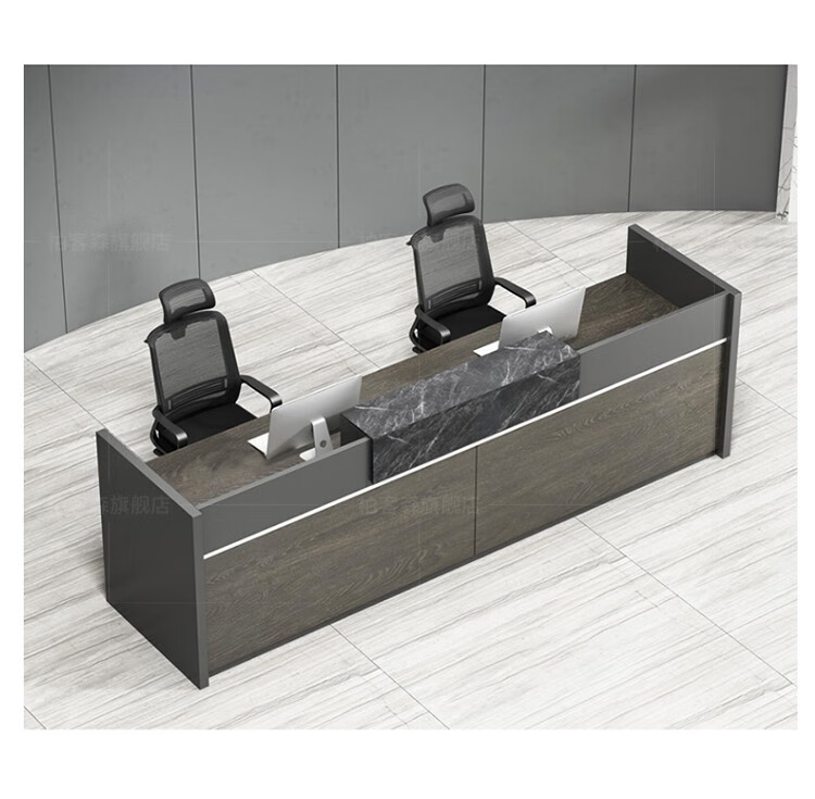 柏客森前台桌接待台咨询台简约现代办公家具办公室前台收银台客服迎宾