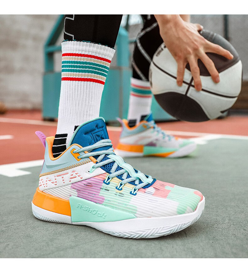 安踏要疯4进击2篮球鞋男鞋子夏季款学生高帮气垫缓震运动鞋kt汤普森要