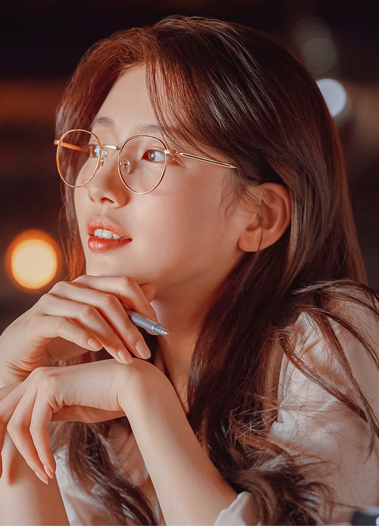 sisyphus眼镜秀智同款眼镜近视女度数可配素颜眼睛框钛合金复古圆形