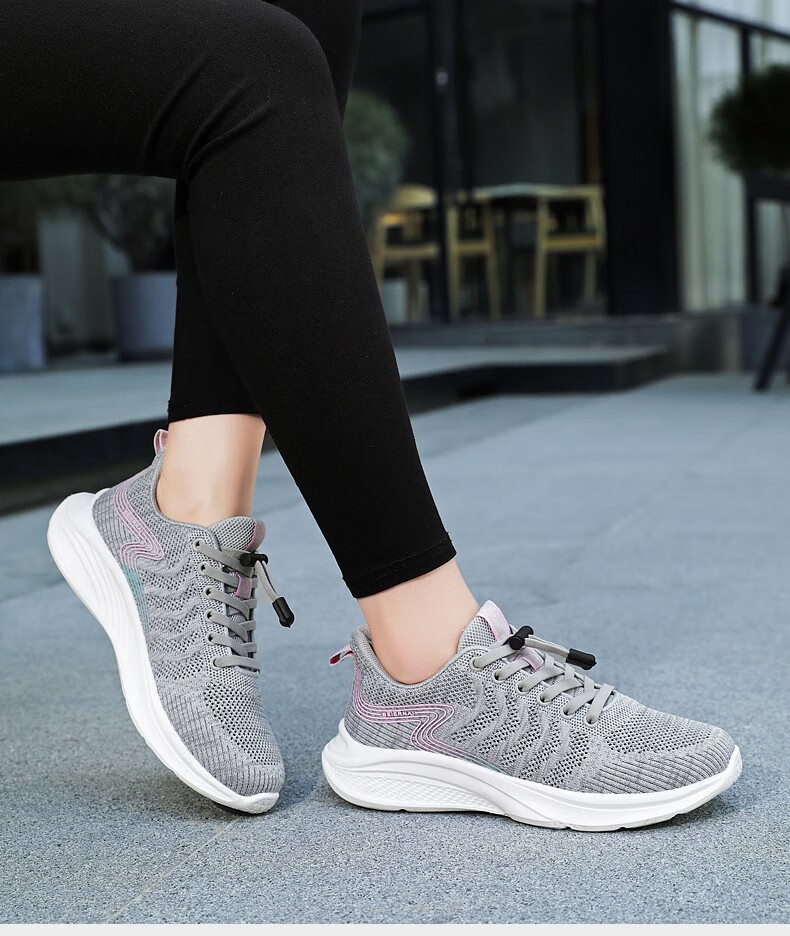 富贵鸟妈妈鞋单鞋夏款软底防滑老人鞋女中老年轻便平底健步休闲运动鞋