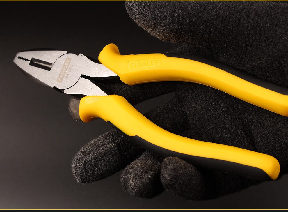 史丹利stanleydynagrip钢丝钳家用老虎钳子钢丝铁丝剪切断线钳克丝钳7