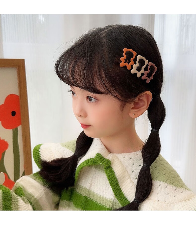 爱流行儿童头饰小女孩可爱甜美bb夹女童刘海碎发发夹发卡宝宝不伤发