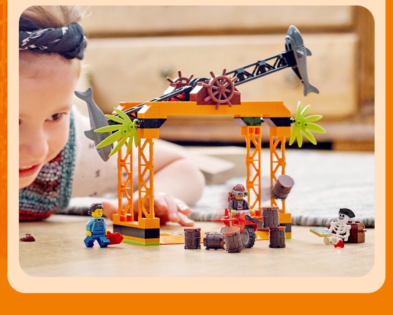 乐高官方认证店乐高lego城市组city系列积木玩具60244警用直升机运输