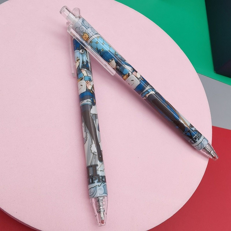 幻星集盲盒按动笔卡通创意个性小清新少女心动漫二次元周边文具签字笔