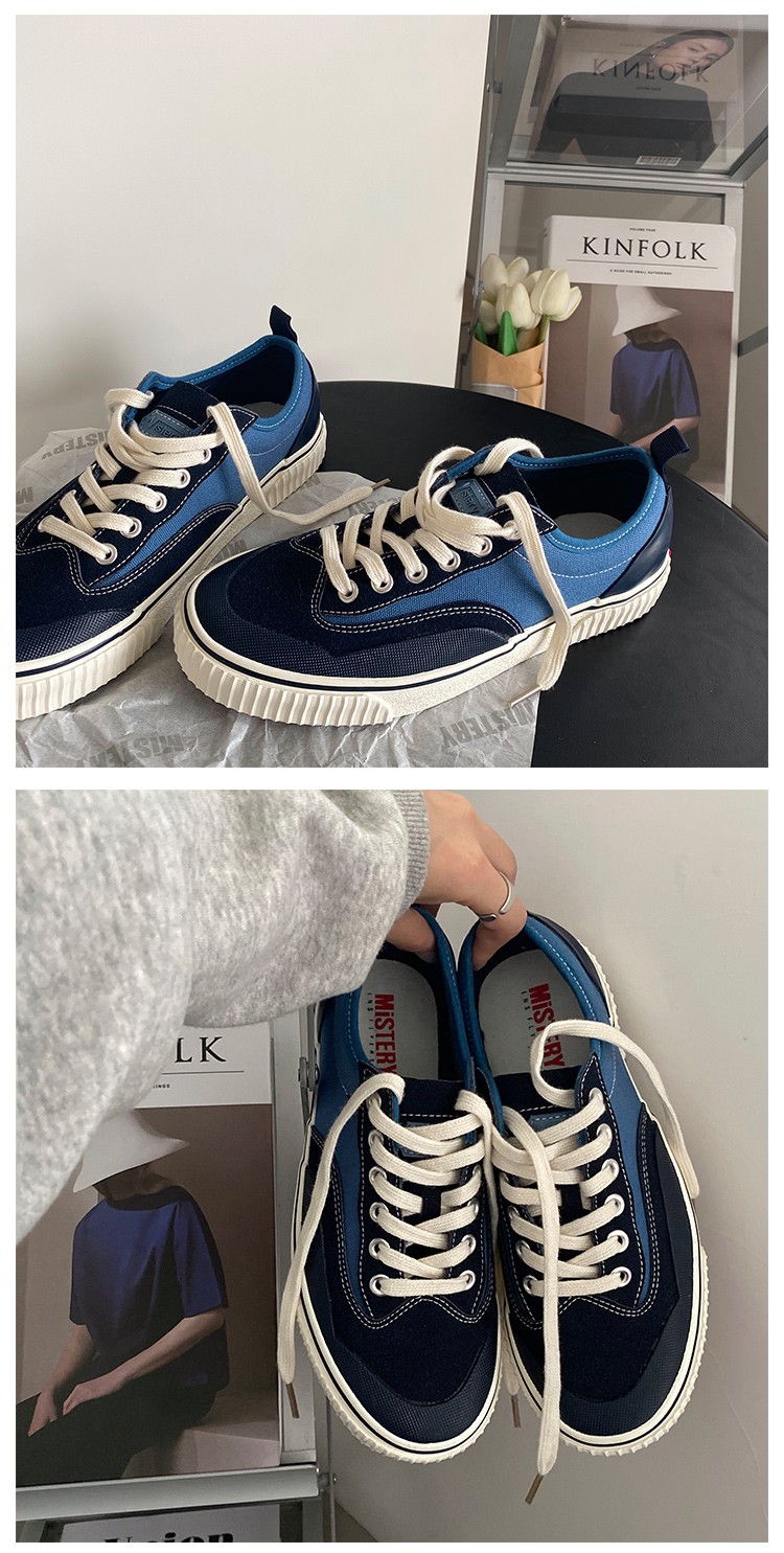 仓梵低帮帆布鞋男女情侣鞋2021新款学生百搭圆头饼干鞋街拍休闲板鞋潮