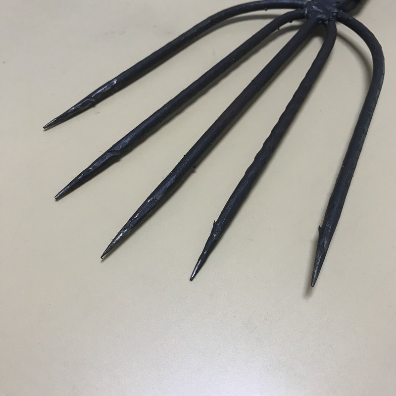 简迪森jilldeson渔叉头多功能锻打渔叉四齿实心老式铁手工大倒刺渔