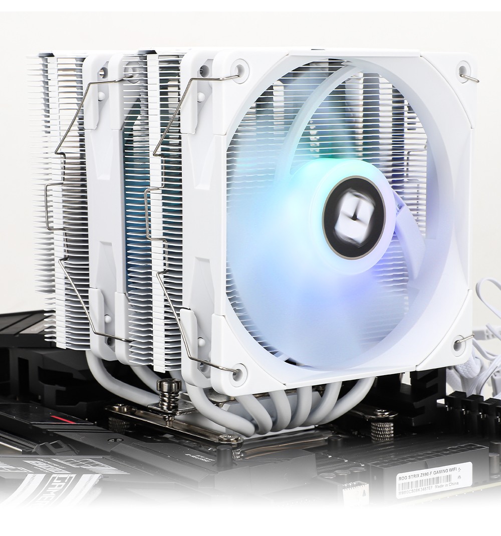 pa120 se argb 双塔双风扇六管cpu散热器静音 giausa u120ex rev.