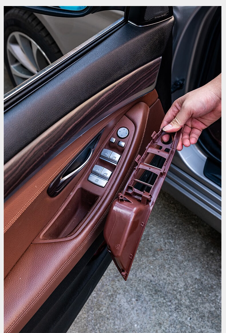 佐膀适用于宝马5系车门内拉手520523525528f18免拆门板把手扶手套免拆