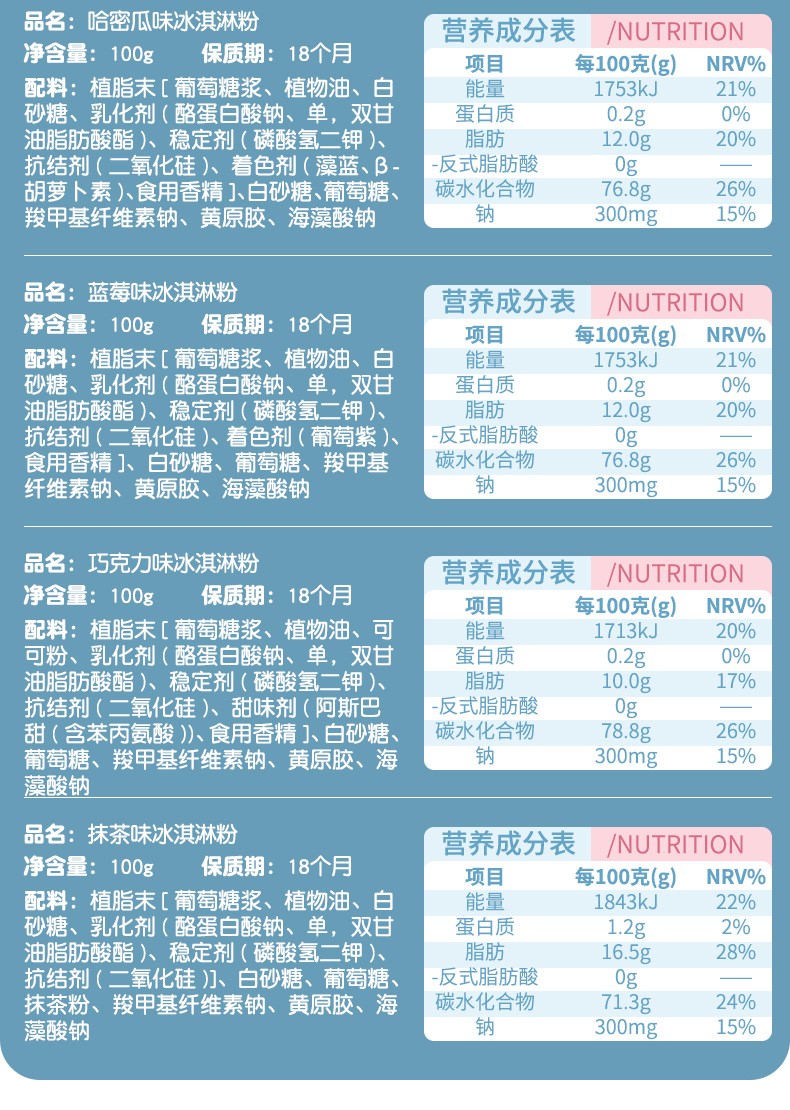 劣狐狐白岛冰淇淋粉雪糕家用自制商用摆摊配料硬冰激凌