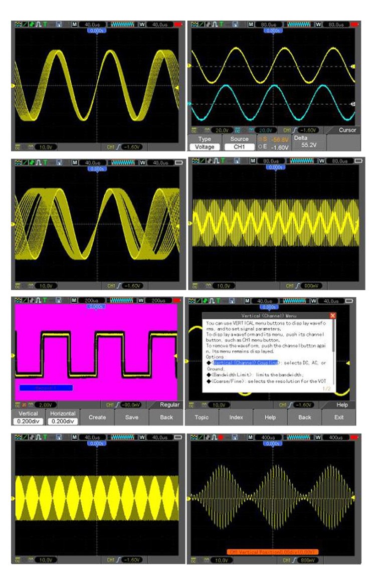 tfn 手持式示波器bd700系列 带信号源 双通道6合一 采样率1gs/s bd
