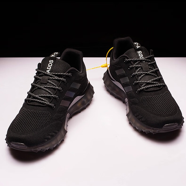 voit沃特跑步鞋椰子鞋男爆米花休闲跑鞋莆田运动鞋潮透气男鞋黑色灰色