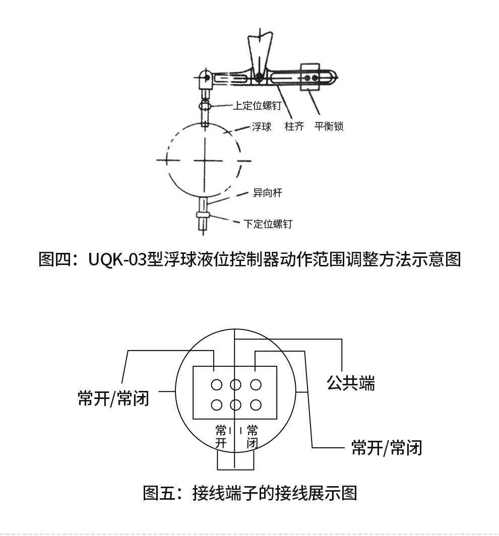 伊莱科(elecall)不锈钢浮球开关水位开关液位控制器uqk系列全自动浮球