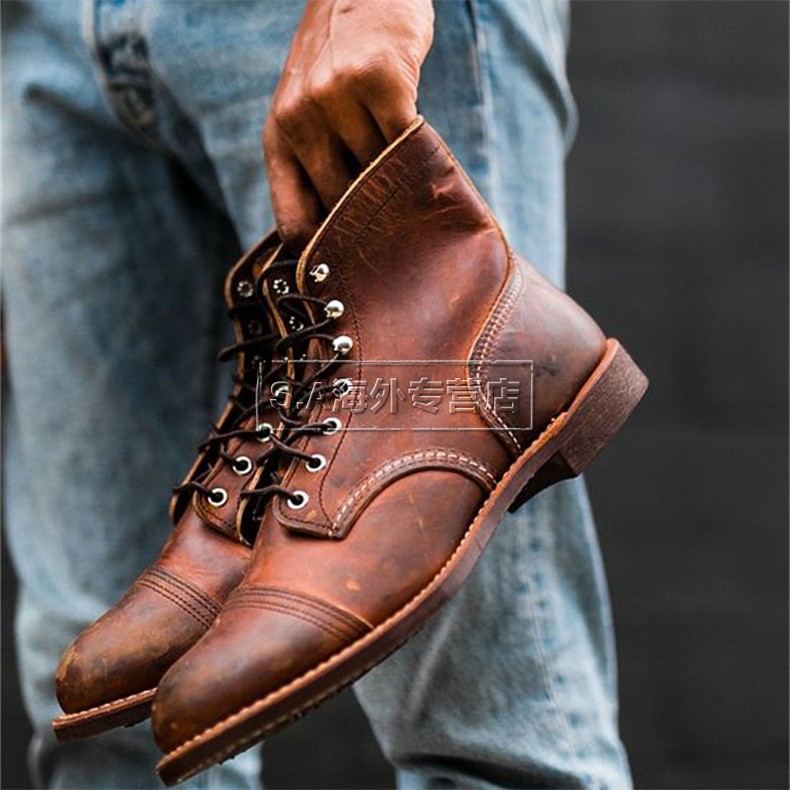 红翼redwing美产ironranger男士气质时尚舒适皮靴木炭灰8086标准445us