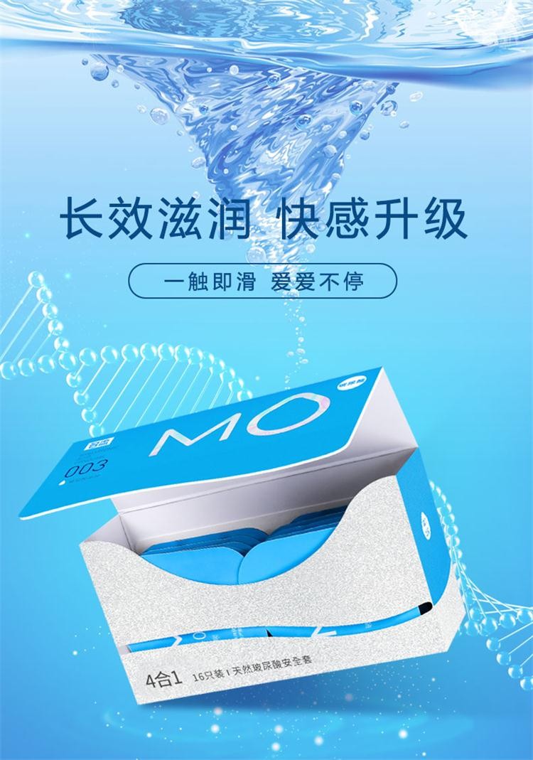 名流mo玻尿酸避孕套超薄003小号安全套冰火大颗粒凸点螺纹男用保险套