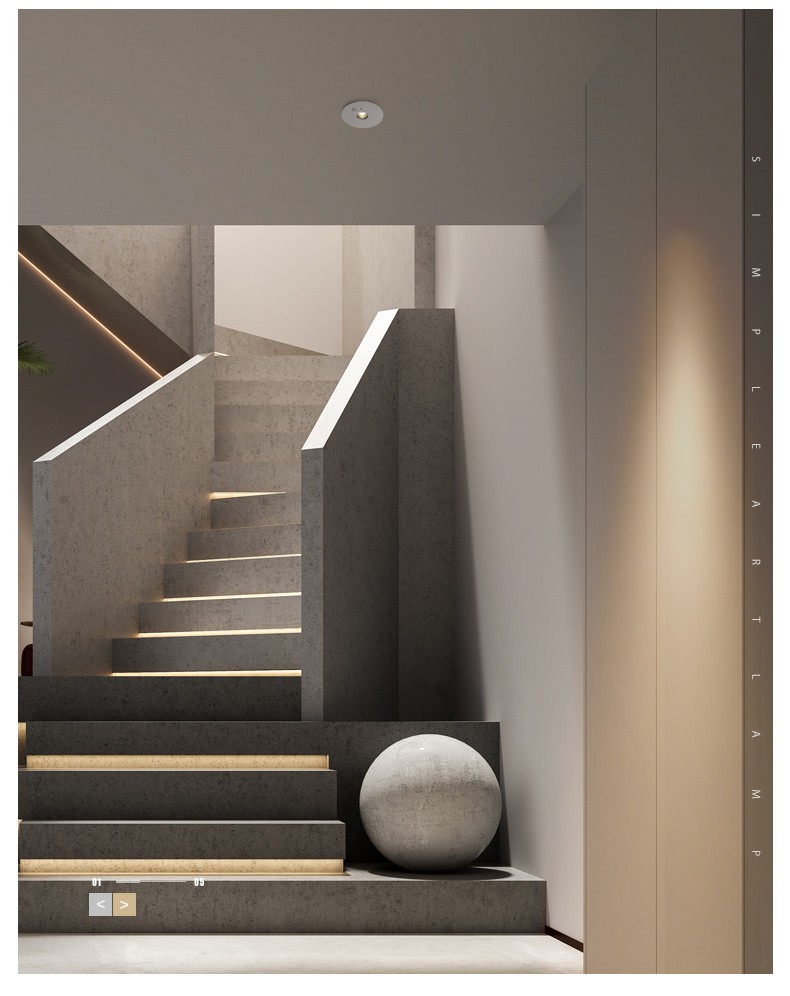 凯慕思人体感应筒灯嵌入式红外感应射灯楼梯入户过道玄关阳台灯白色7