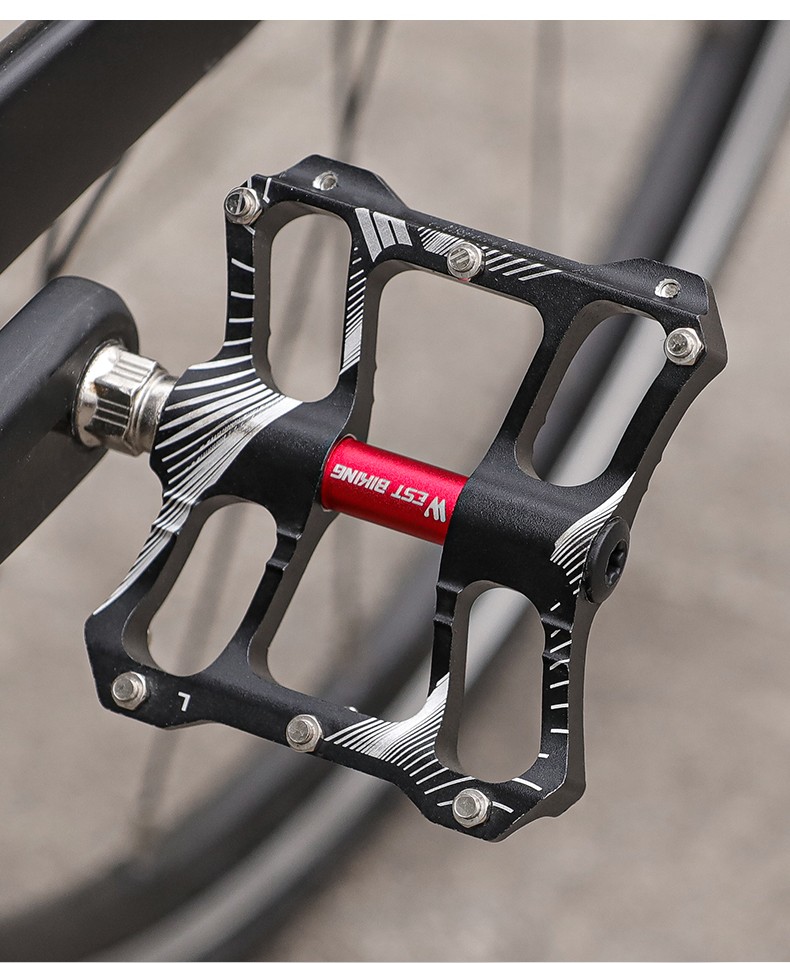 西骑者westbiking自行车脚踏铝合金公路山地车脚蹬子培林防滑脚瞪骑行