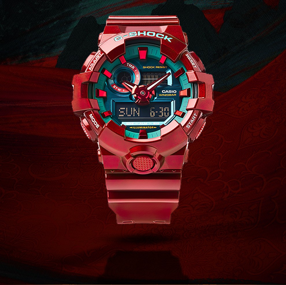 卡西欧casiogshock系列运动时尚潮流中华龙国潮新势力明星同款防水大