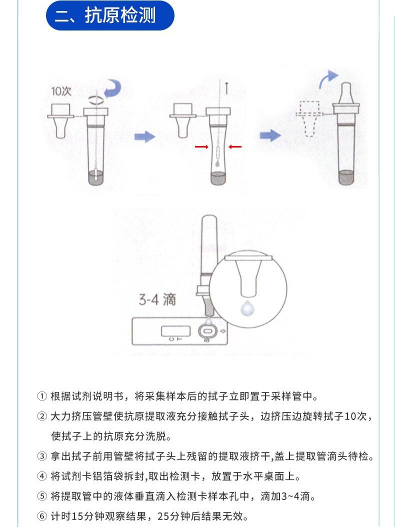 15分钟出结果包邮明德生物新冠抗原检测试剂盒胶体金法核酸检测试剂盒