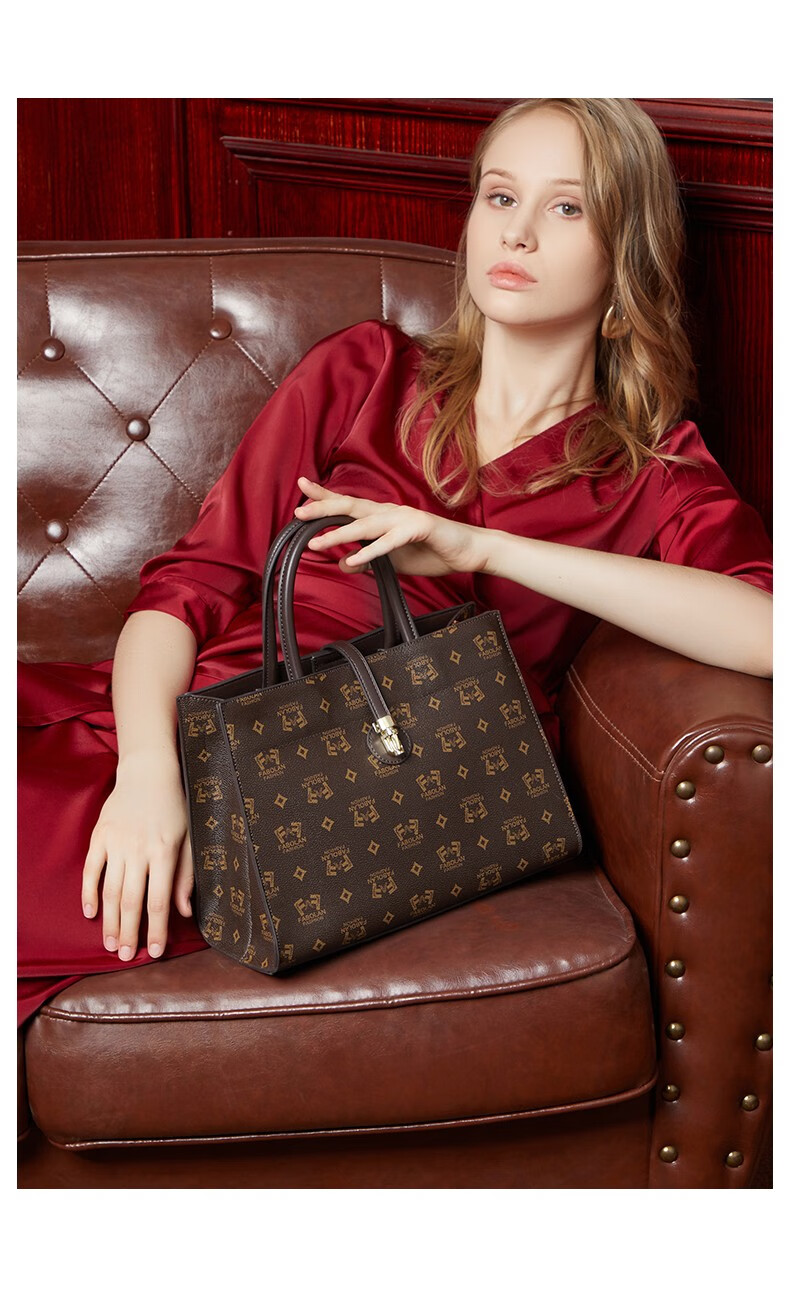 fabolan法柏兰手提包欧美风女包大容量设计通勤时尚斜挎单肩女包h1005