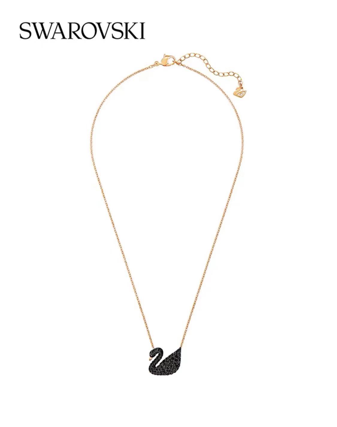 施华洛世奇黑色天鹅(大) iconic swan 女士项链【图片 价格 品牌 报价