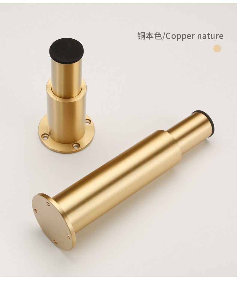 家具纯铜可调节柜脚浴室伸缩金属耐磨茶几沙发增高电视柜床头柜柜脚垫