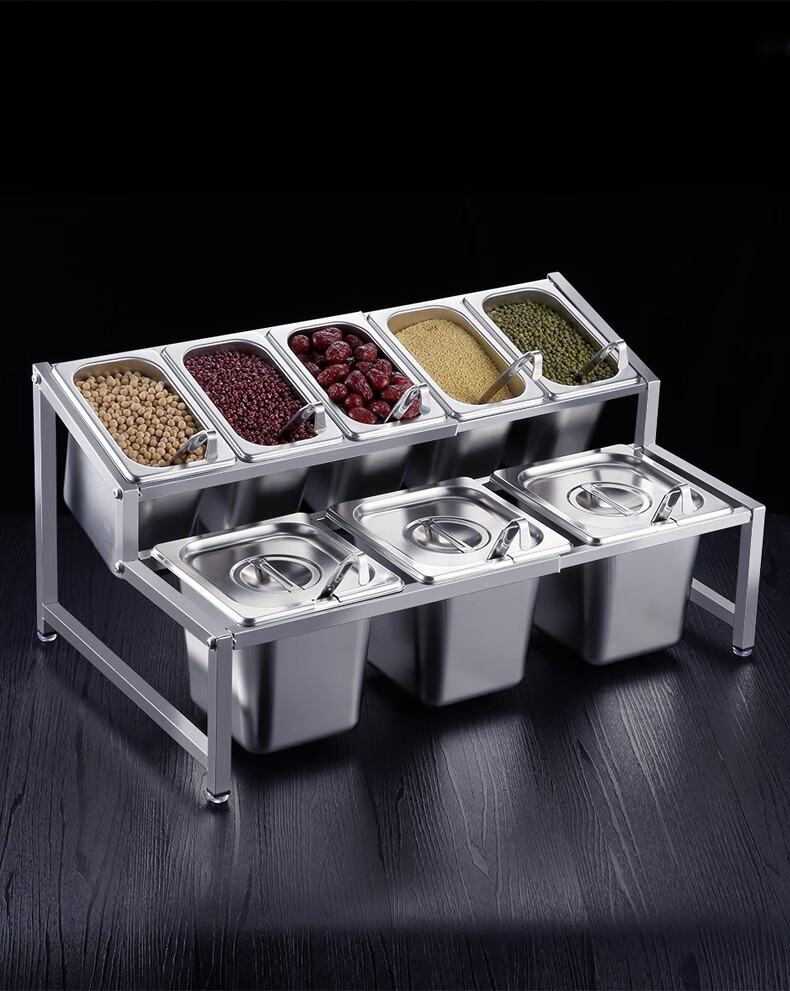 火锅店调料台商用麻辣烫自助小料蘸料台自助餐调味料调料盒酱料台