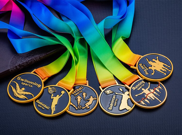 浦池 奖牌定制刻字学校班级足球篮球运动会颁奖金属胸牌马拉松跑步