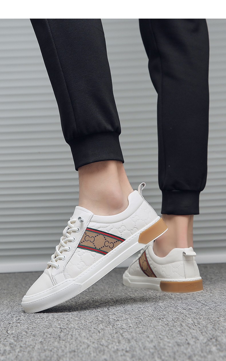 【商场同款】polo sport夏季透气休闲牛皮男鞋新款时尚百搭潮流板鞋