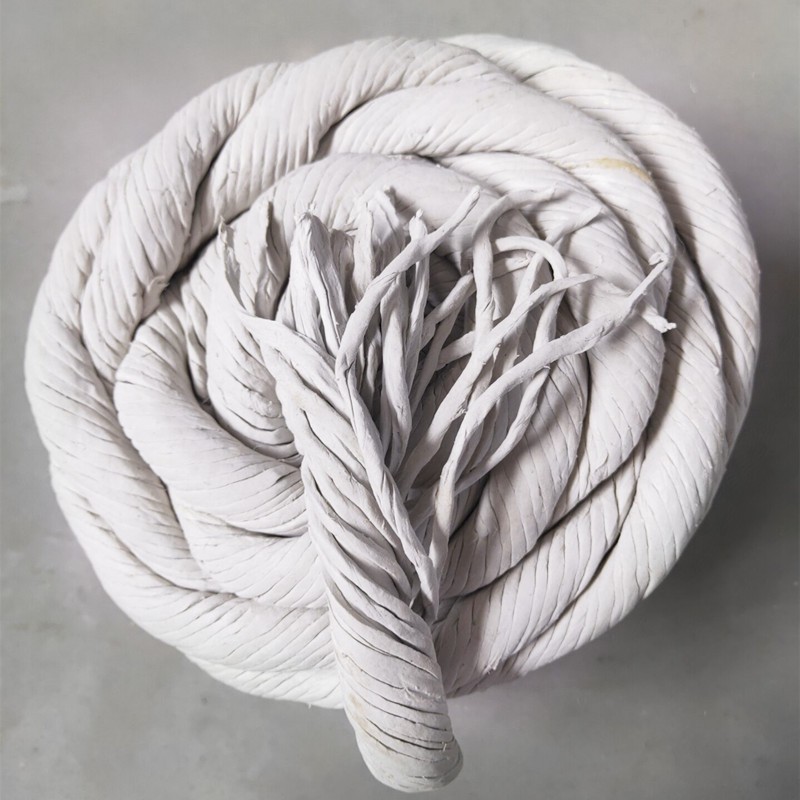 石棉绳保温隔热无尘石棉扭绳耐火耐高温锅炉专用密封绳石棉线18mm2米
