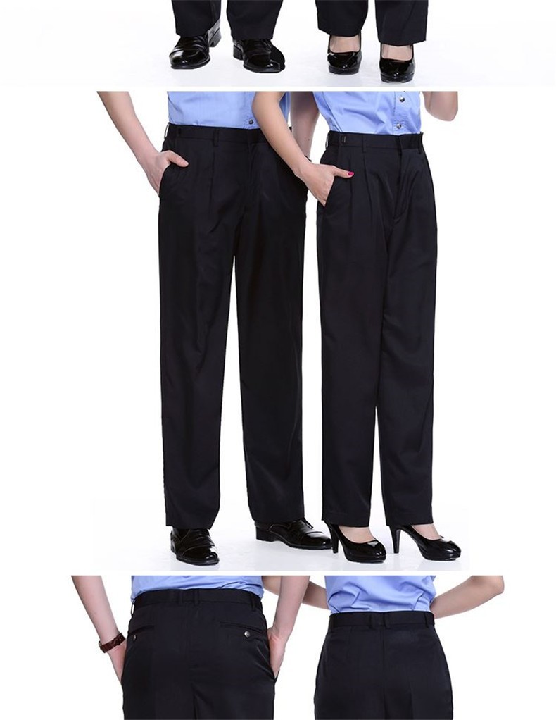 狂七保安西裤警jc执勤裤活腰可调节保安服裤子藏青执勤春秋裤175备注