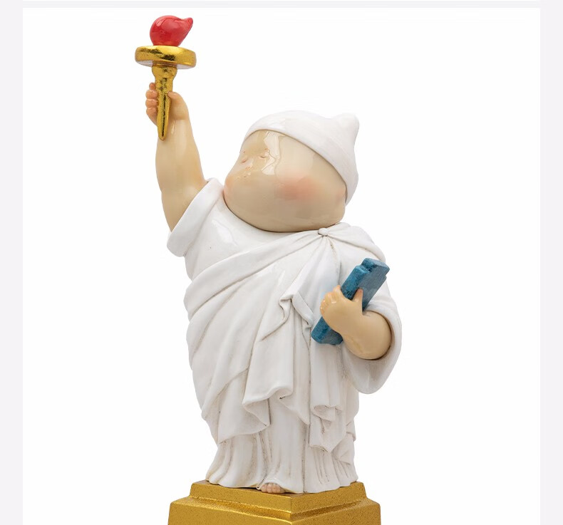 稀奇(xq)艺术 瞿广慈作品《自由男神》限量雕塑桌面摆件艺术衍生品