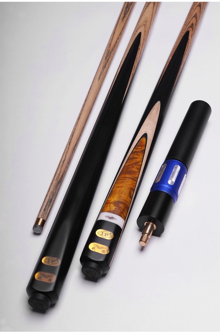 lp台球杆小头战狼中式8球黑八球杆黑8台球八球通杆斯诺克桌球杆战狼影