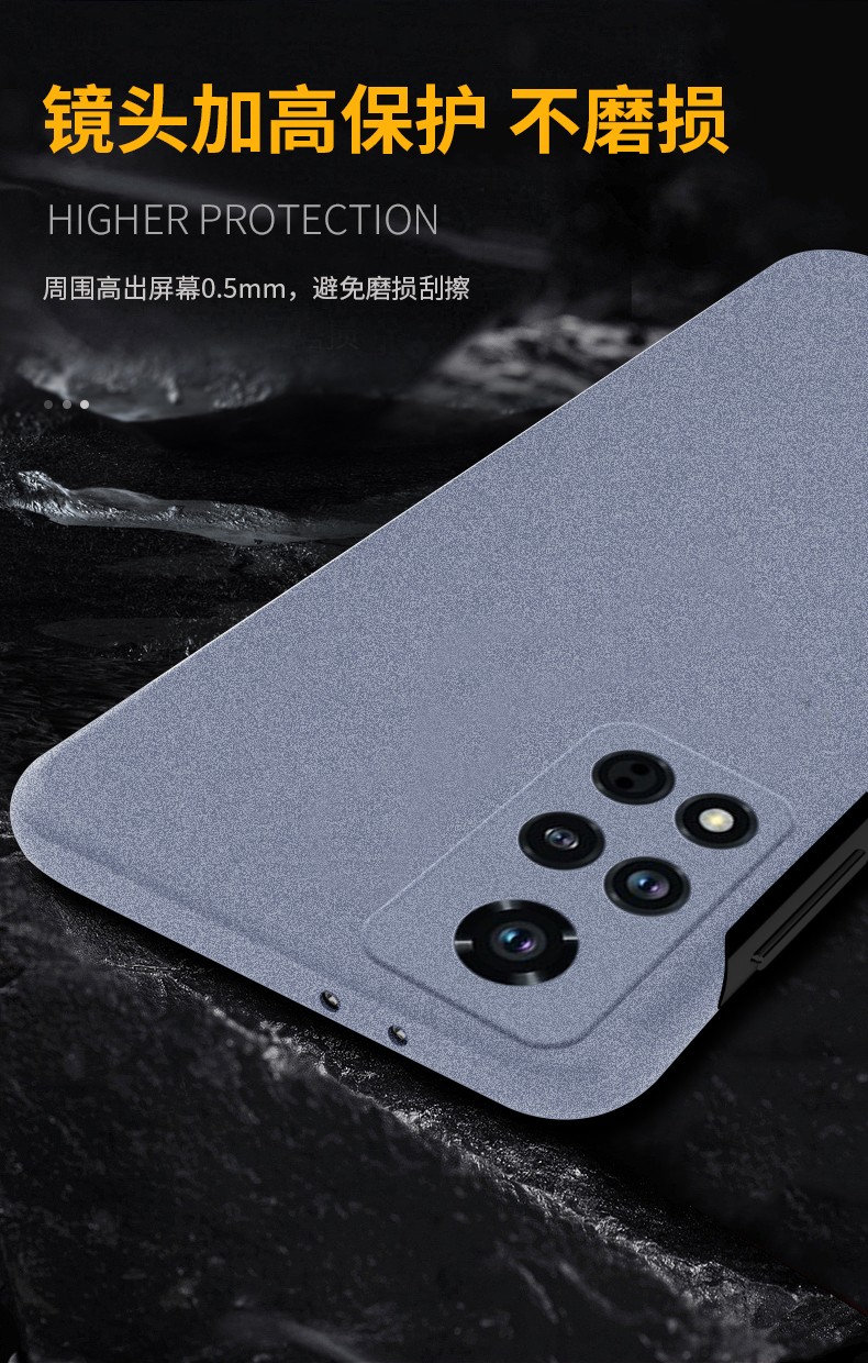 韩能hanneng荣耀v40手机壳防摔无边框超薄轻奢版磨砂硬壳保护套v40