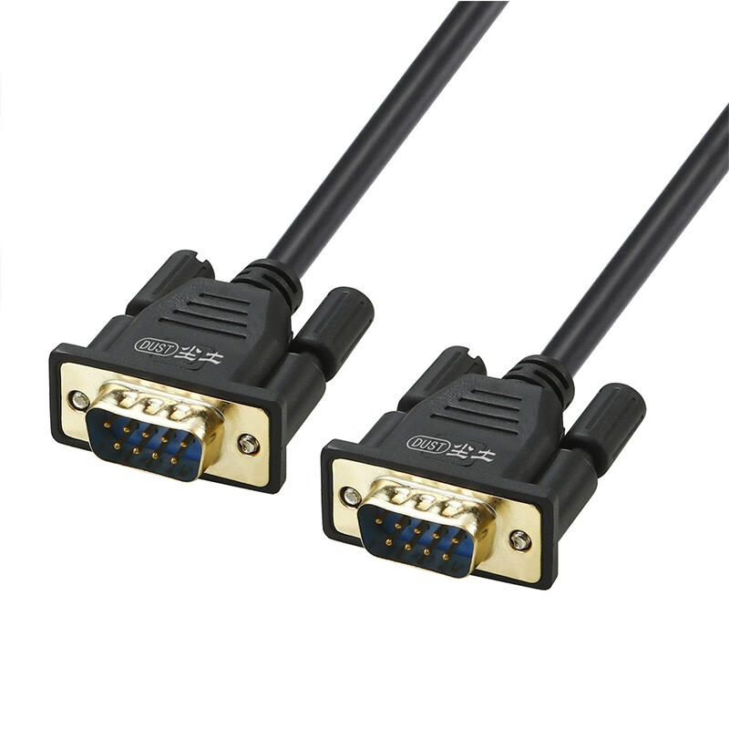 尘土db9串口线 rs232公对公连接线 适用打印机收银机扫描仪税控机编程