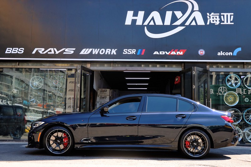 raysracingg02519寸适用于宝马3系m4奥迪s3英菲尼迪奔驰单片锻造轮毂