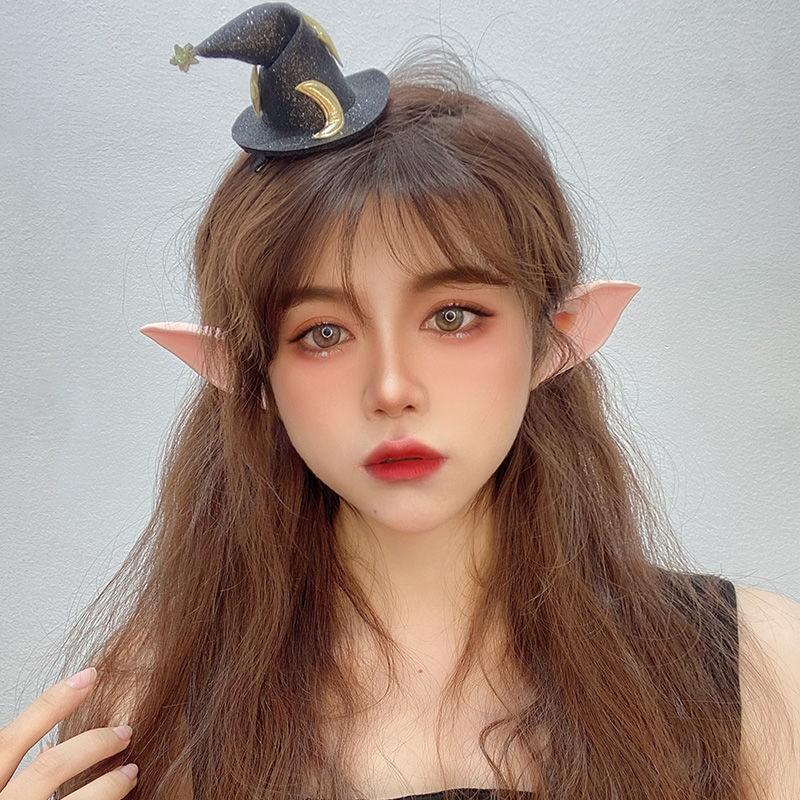 可爱精灵耳朵万圣节cos装饰照相装扮万圣节cosplay道具妖精假耳朵长耳