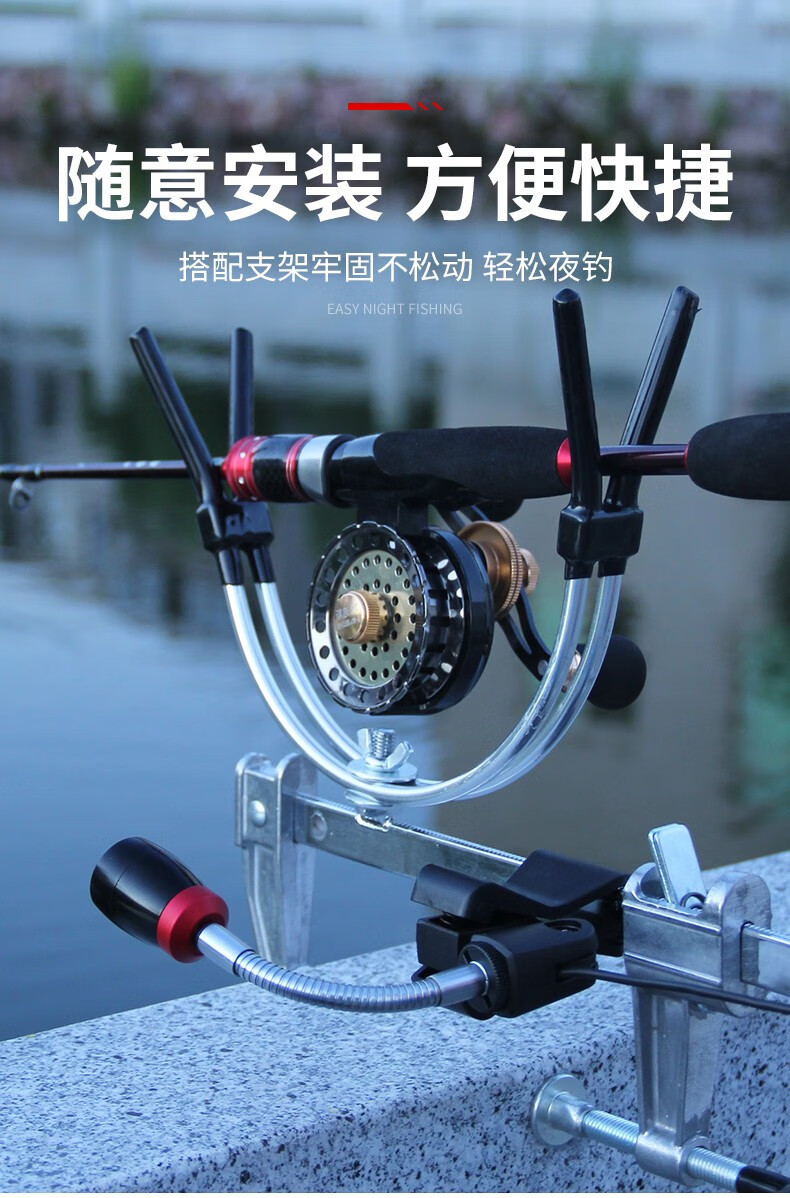 夜钓灯蓝光黄光筏钓灯专用led灯夜钓灯桥筏灯筏竿稍灯诱鱼灯夹式单光