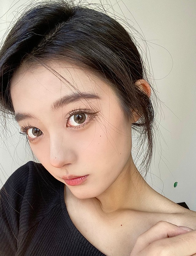 5mm大直径美瞳彩色隐形眼镜韩国icodi工厂进口2片 鸽子灰 100【图片