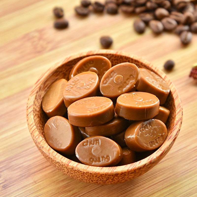 咖啡糖果硬糖春光炭烧咖啡糖500g约99颗硬糖果办公室咖啡糖块糖果散装