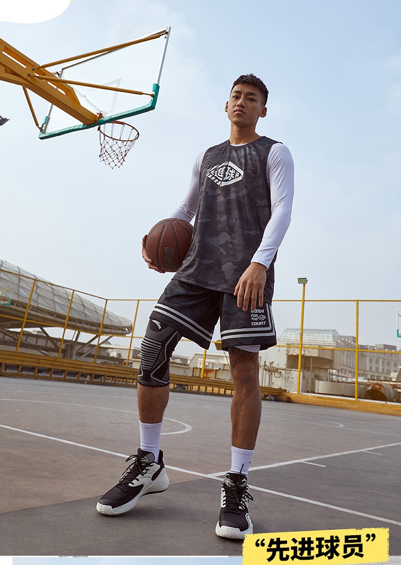 安踏篮球系列背心男先进球员2021秋冬季新款篮球球衣训练服运动t恤