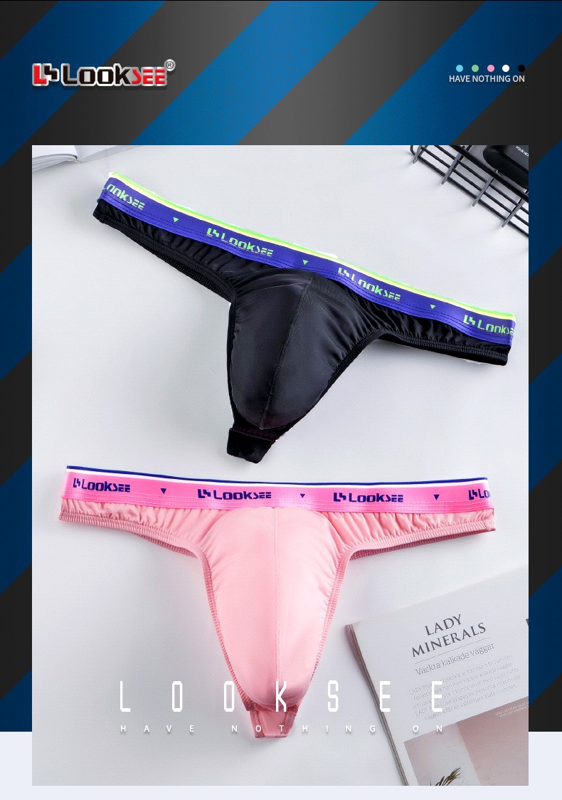 鹭珂鸶looksee子弹窄裆单丁男士内裤丁字小三角裤健身tback低腰个性感