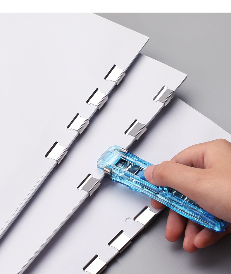 创易透明推夹器补充夹子文具大号多用途办公用品文件夹票据助推夹单器